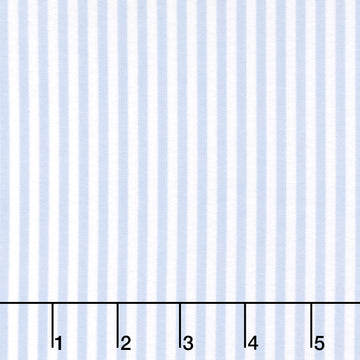 Cozy Cotton Flannels - Stripes Cornflower Yardage