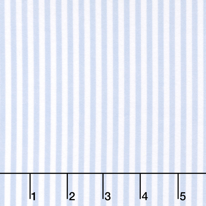 Cozy Cotton Flannels - Stripes Cornflower Yardage