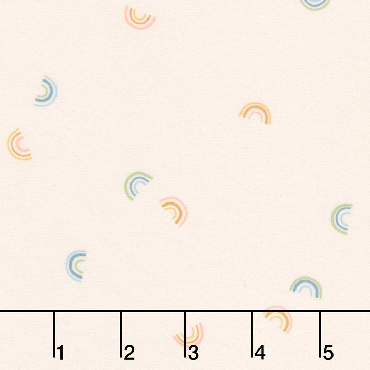 Cozy Cotton Flannels - Rainbows Rainbow Yardage