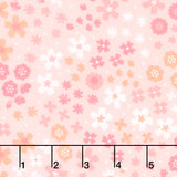 Cozy Cotton Flannels - Flowers Pink Yardage