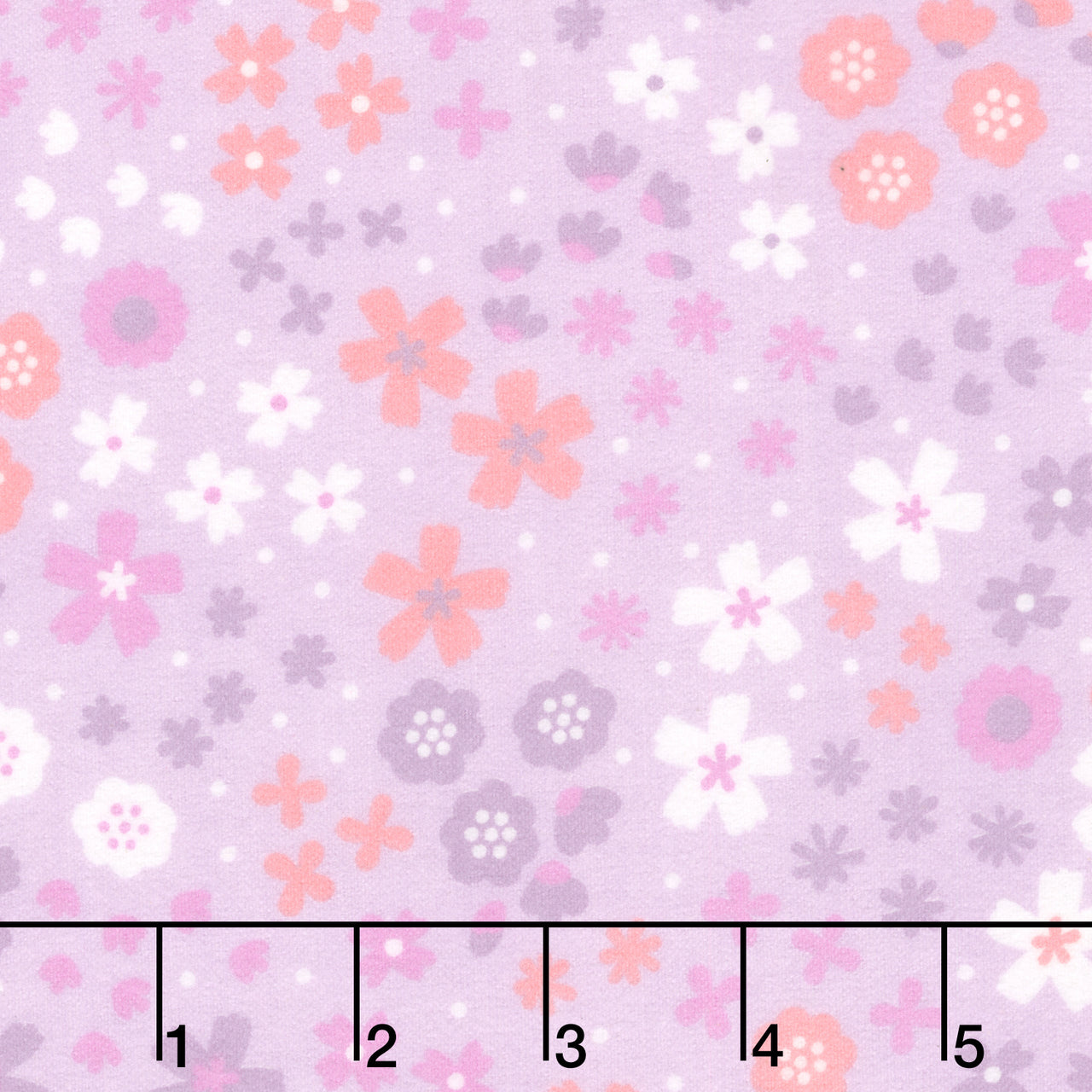 Cozy Cotton Flannels - Flowers Wisteria Yardage