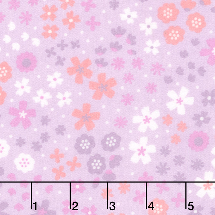 Cozy Cotton Flannels - Flowers Wisteria Yardage