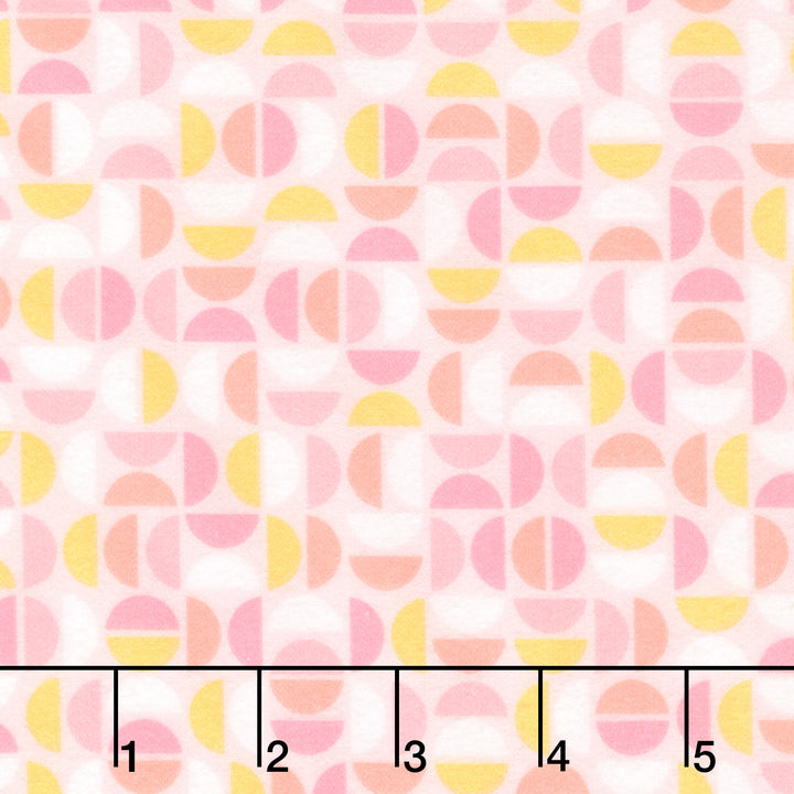 Cozy Cotton Flannels - Geometric Peach Yardage
