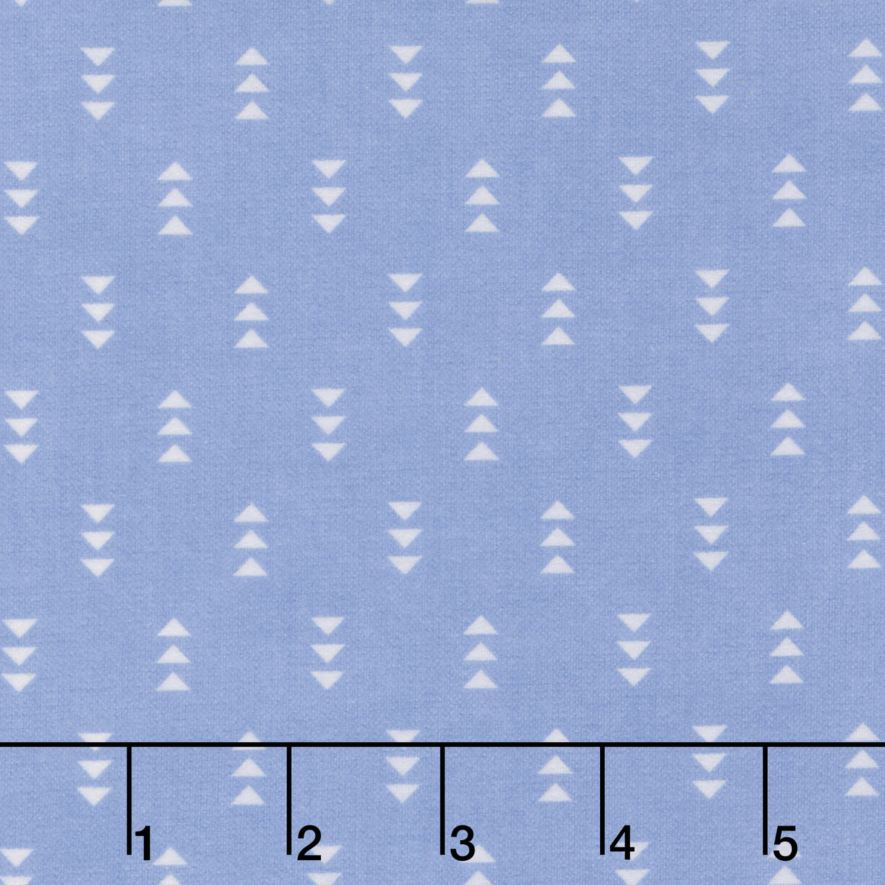 Cozy Cotton Flannels - Triangles Periwinkle Yardage