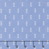 Cozy Cotton Flannels - Triangles Periwinkle Yardage