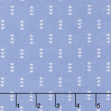 Cozy Cotton Flannels - Triangles Periwinkle Yardage