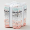 Cozy Cotton Flannels Grey, Peach, Mint Colorstory Fat Quarter Bundle