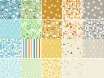 Cozy Cotton Flannels Muted Rainbow Colorstory Ten Squares