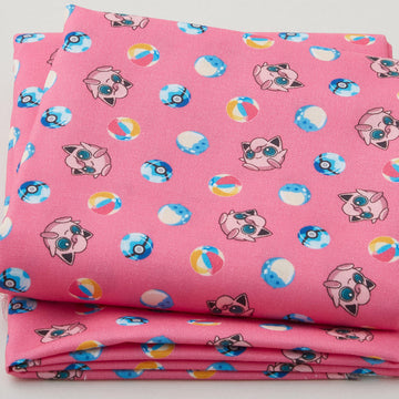 Sunny Days Pokemon - Jigglypuff Pink 2 Yard Cut