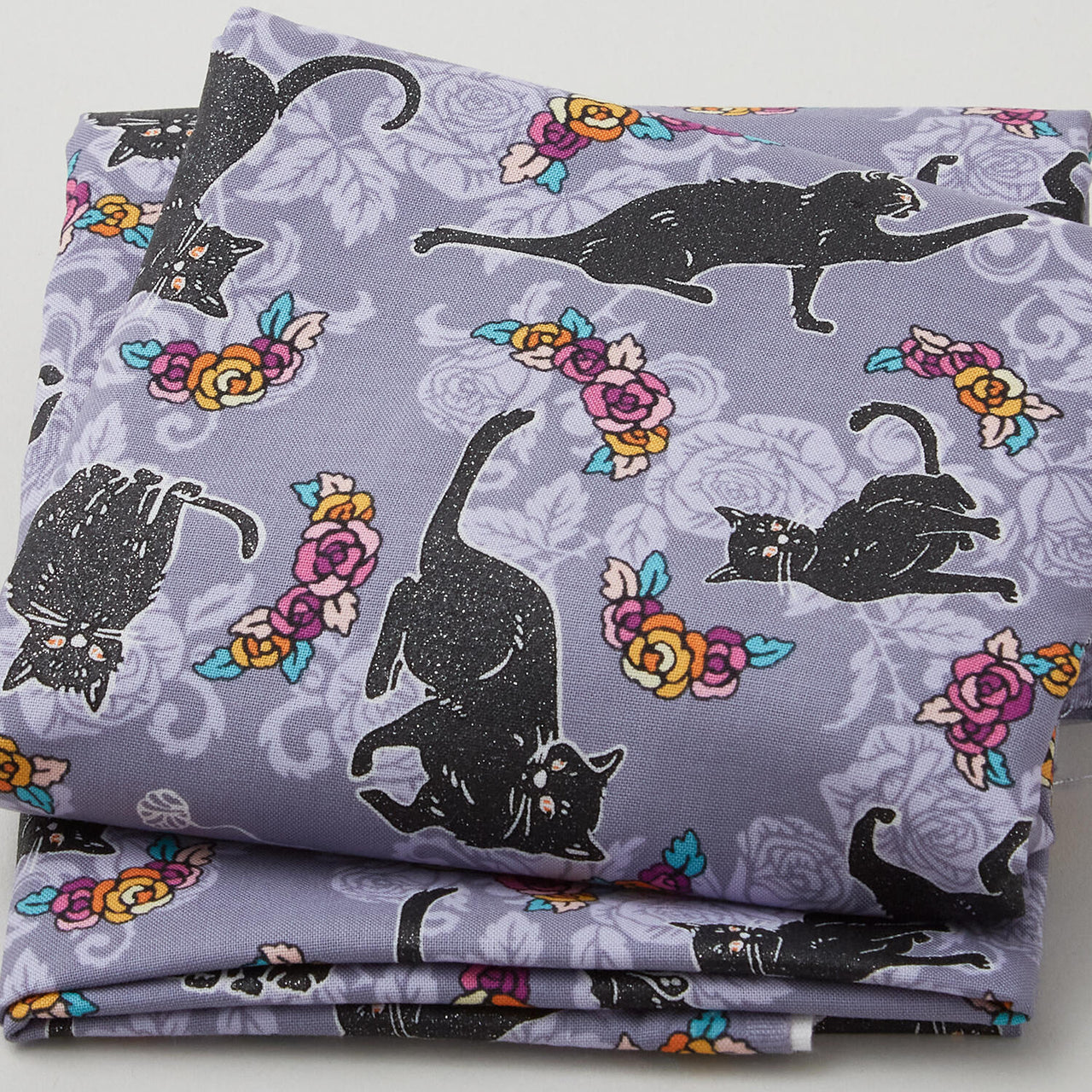 Totally Twilight - Cats Shadow Metallic 2 Yard Cut