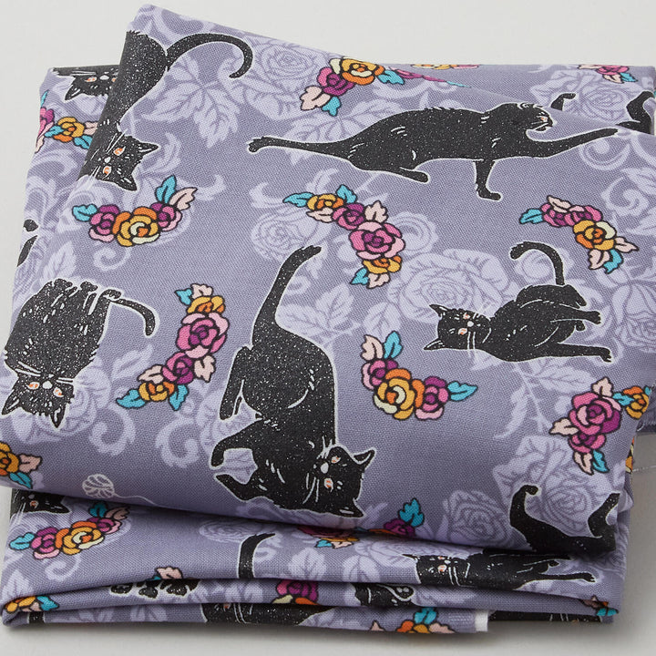 Totally Twilight - Cats Shadow Metallic 2 Yard Cut