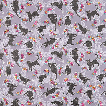 Totally Twilight - Cats Shadow Metallic 2 Yard Cut