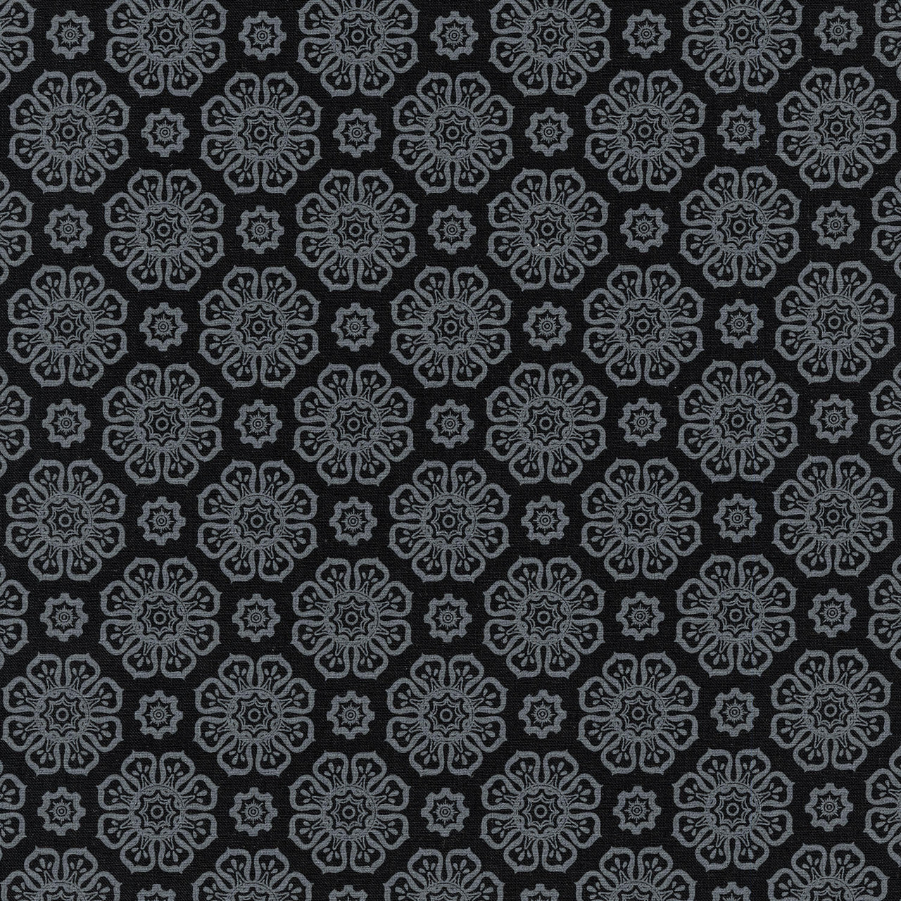 Blackout - Flowers Black 2 Yard Cut