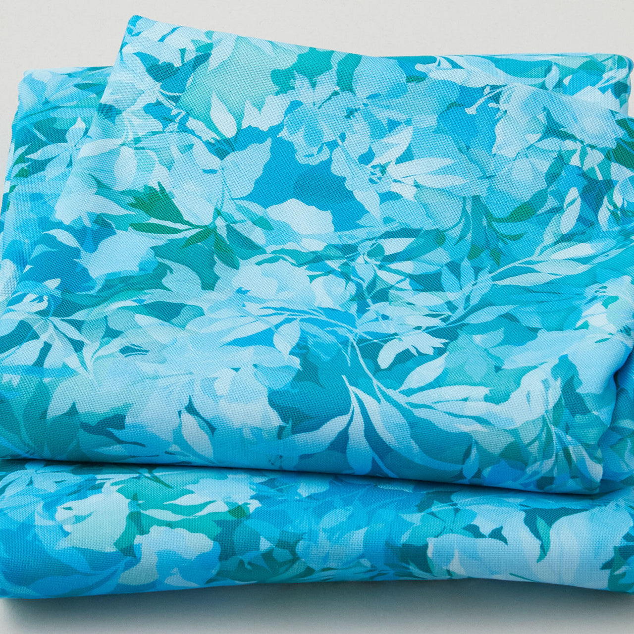 Artful Blooms - Leaves Sea Glass 2 Yard Cut
