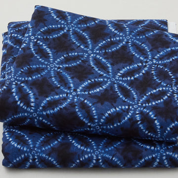 Shibori Blues - Geometric Navy 2 Yard Cut