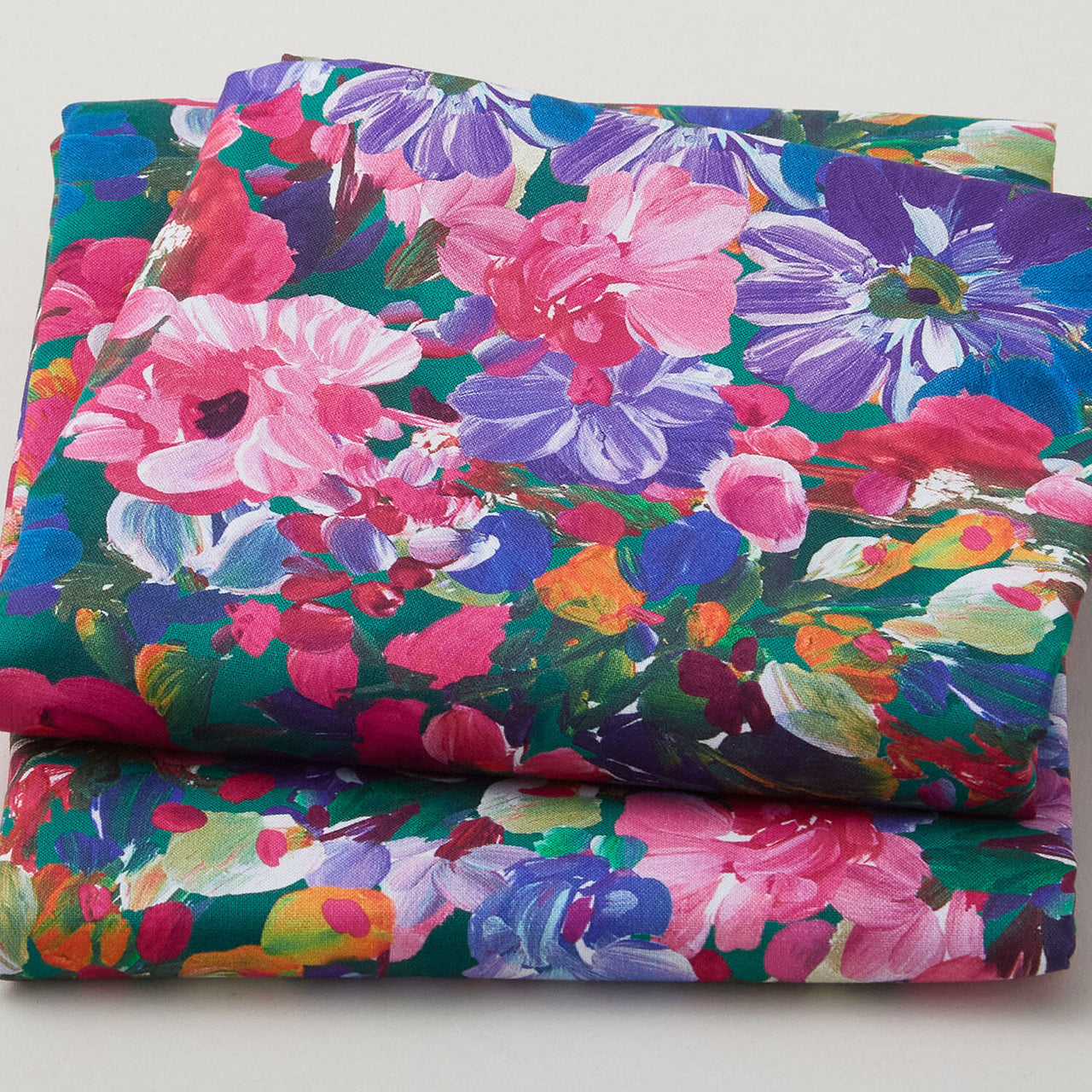 Painterly Petals - Meadow Large Floral Garden 2 Yard Cut