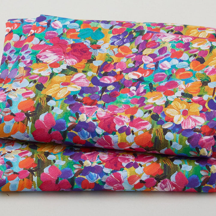 Painterly Petals - Meadow Packed Floral Nature 2 Yard Cut