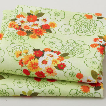 Cascading Flowers - Green 2 Yard Cut