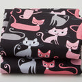 Whiskers & Tails - Cats Black 2 Yard Cut