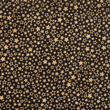 Holiday Charms - Stars Black Metallic 2 Yard Cut