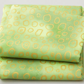 Chromaticity - Circles Pear Metallic 2 Yard Cut