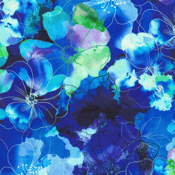 Artful Blooms - Floral Hyacinth 2 Yard Cut