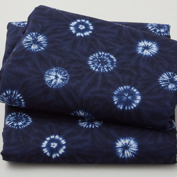 Shibori Blues - Circles Navy 2 Yard Cut