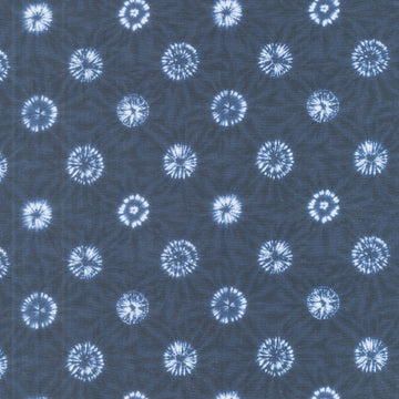 Shibori Blues - Circles Navy 2 Yard Cut
