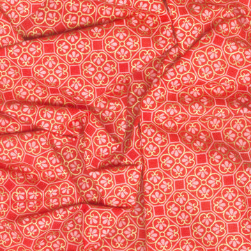 Imperial Collection - Honoka Teal Colorstory Quatrefoil Cherry Metallic 2 Yard Cut