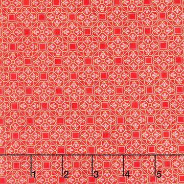 Imperial Collection - Honoka Teal Colorstory Quatrefoil Cherry Metallic 2 Yard Cut