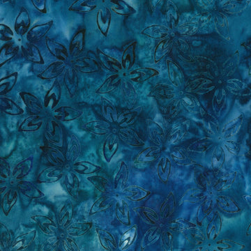 Nature Walk Batik - Flower Marine 2 Yard Cut