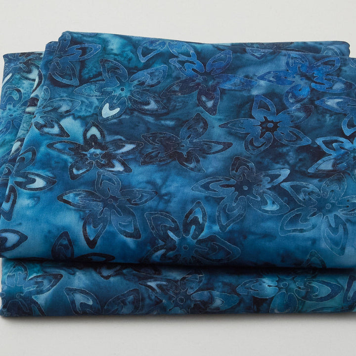 Nature Walk Batik - Flower Marine 2 Yard Cut