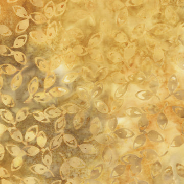Nature Walk Batik - Petals Gold 2 Yard Cut