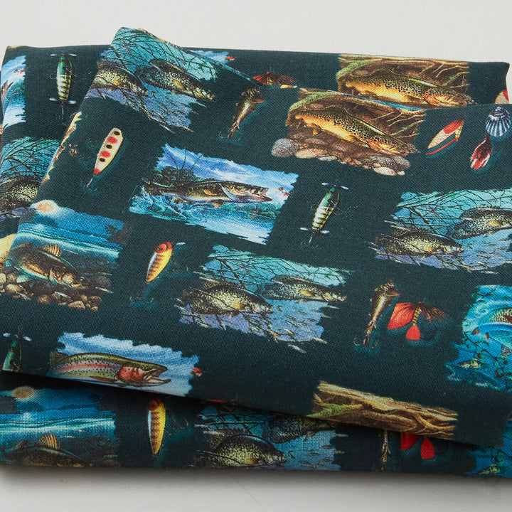 Scenic Fish - Forest 2 Yard Cut