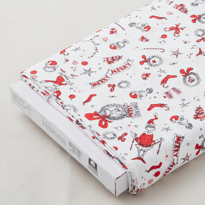 How the Grinch Stole Christmas - Grinchmas White 8 Yard Bolt