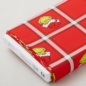 How the Grinch Stole Christmas - Grinch Plaid Red 8 Yard Bolt