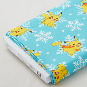 POKEMON - Pokemon Snowflakes Teal 8 Yard Bolt