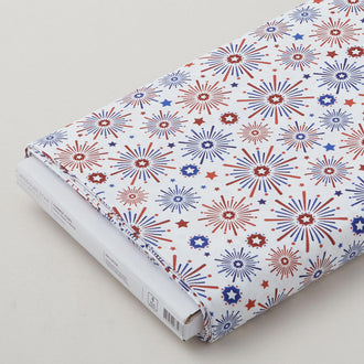 Summer Stars - Fireworks White 8 Yard Bolt