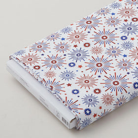 Summer Stars - Fireworks White 8 Yard Bolt