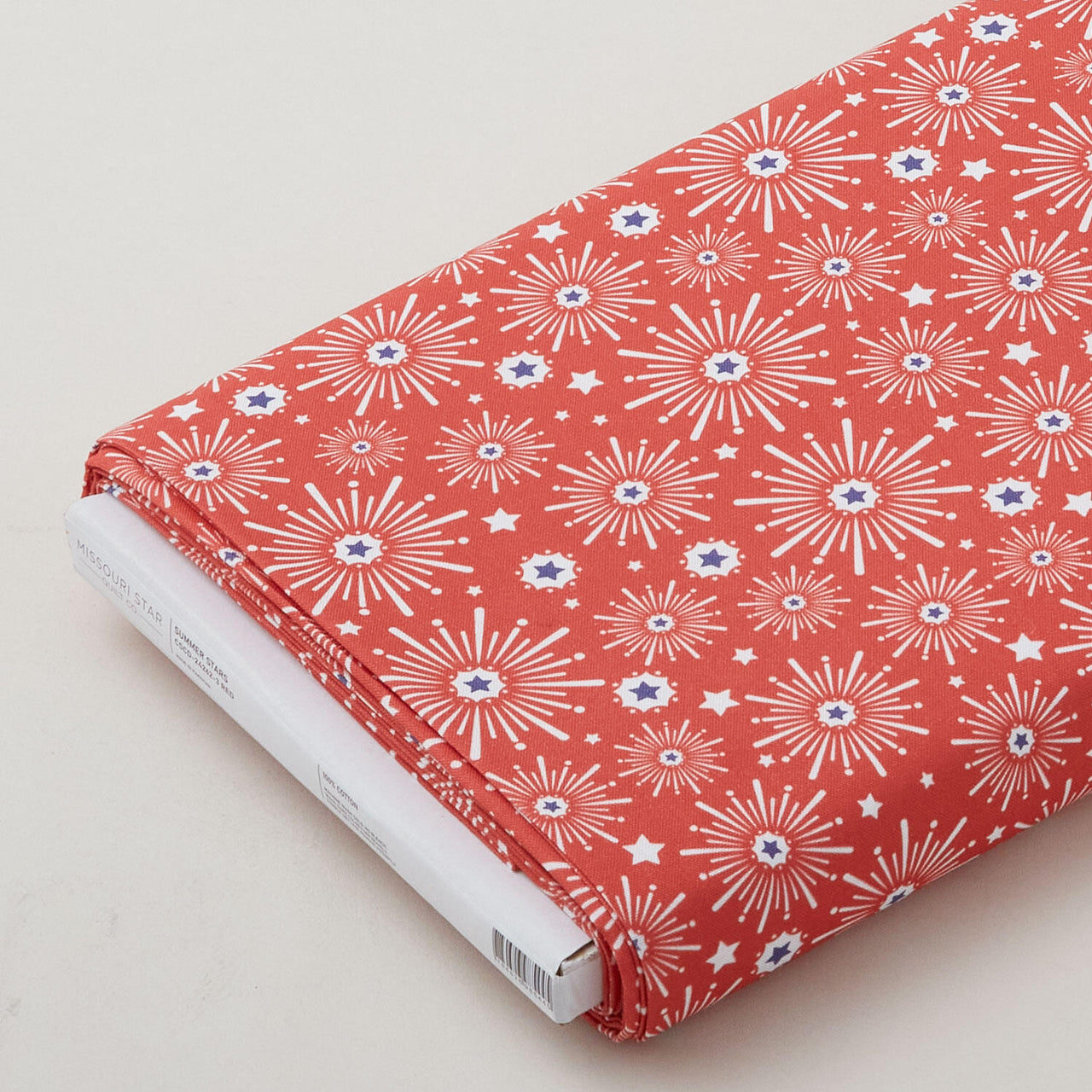 Summer Stars - Fireworks Red 8 Yard Bolt
