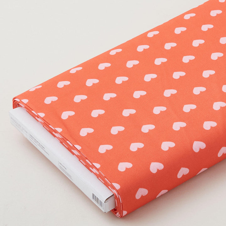 Sweetheart Blooms - Medium Hearts Red 8 Yard Bolt