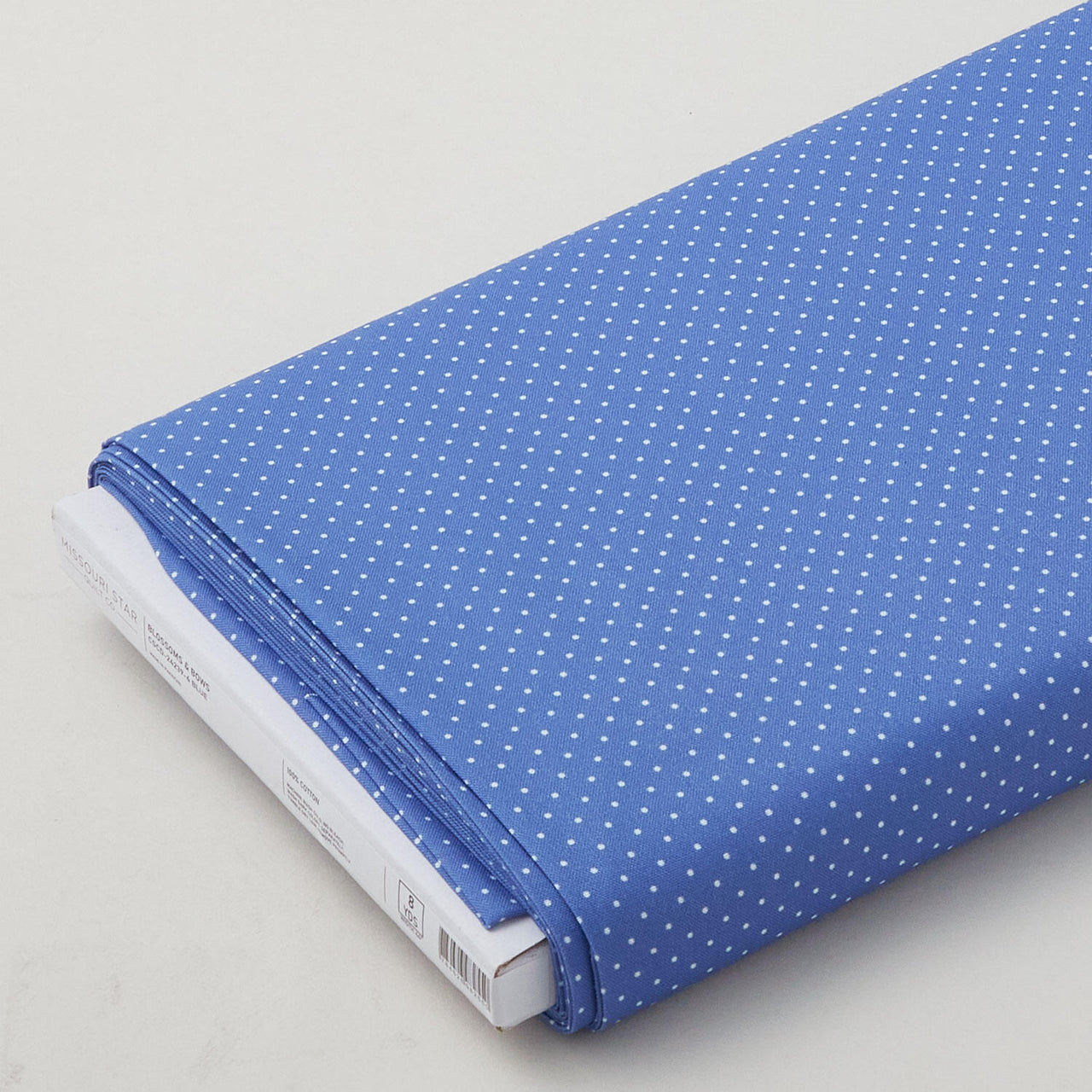 Blossoms & Bows - Pindots Blue 8 Yard Bolt