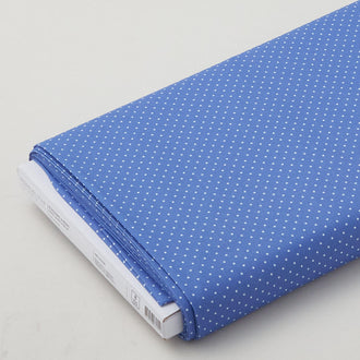 Blossoms & Bows - Pindots Blue 8 Yard Bolt