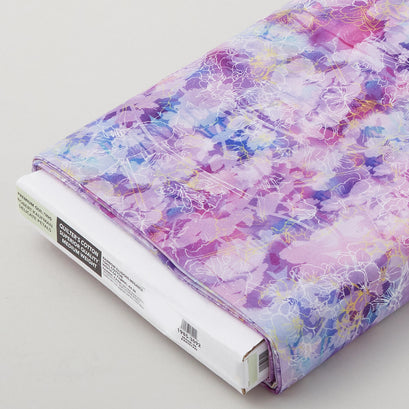 Rainbow Illusions - Floral Bursts Fuschia 8 Yard Bolt
