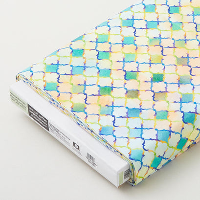 Rainbow Illusions - Morocan Tile Blue 8 Yard Bolt