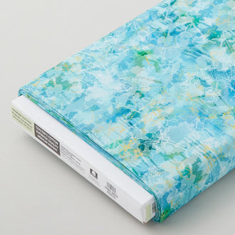 Rainbow Illusions - Floral Bursts Turquoise 8 Yard Bolt