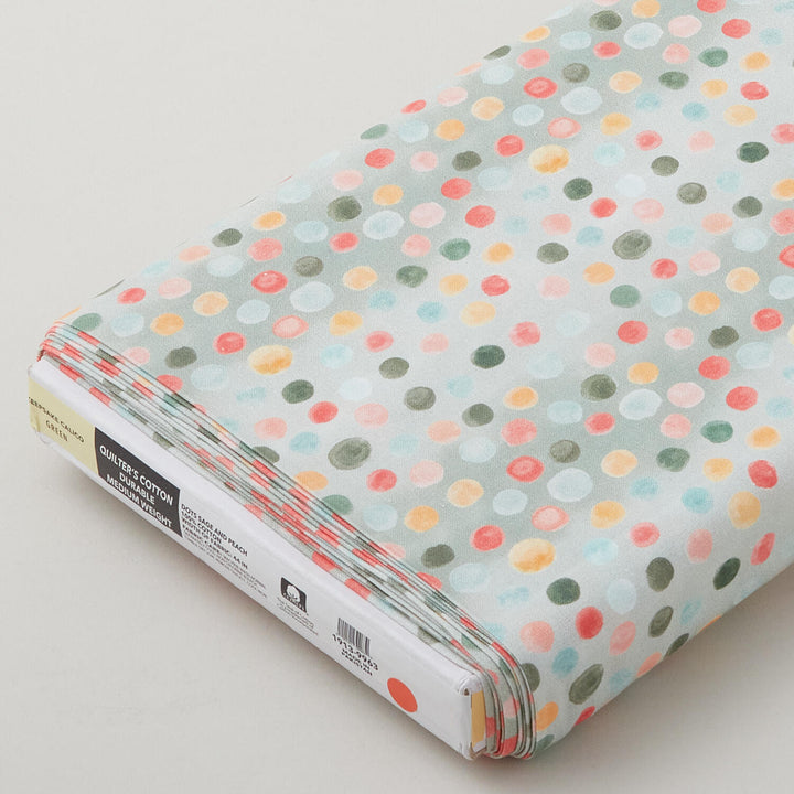 Dreamy Florals - Dots Sage 8 Yard Bolt