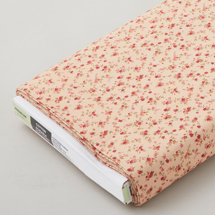 Tiny Roses - Natural 8 Yard Bolt