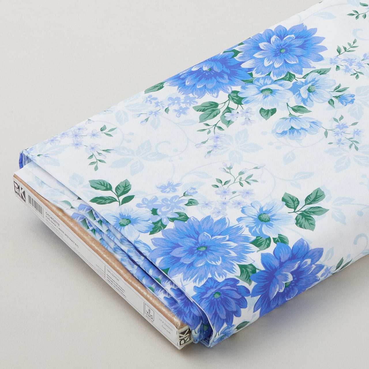 Georgette - White Large Bouquets Colorstory 8 Yard Bolt