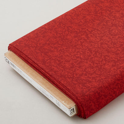 Ruby Fern - Crimson Flowers 8 Yard Bolt